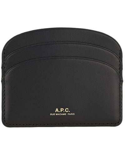 A.P.C. Logo Detailed Cardholder - Black