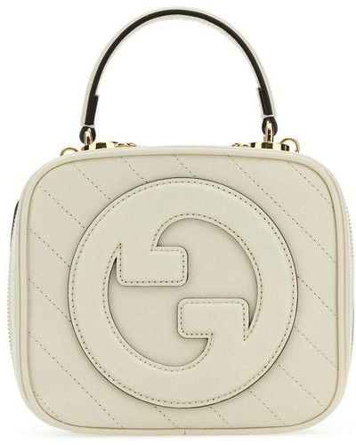 Gucci Blondie Top Handle Bag - White