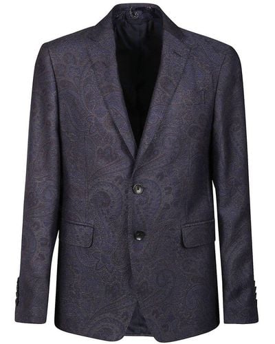 Etro Suit Jacket - Blue