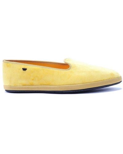 Weekend by Maxmara Alomond Toe Slip-on Flat Shoes - Yellow