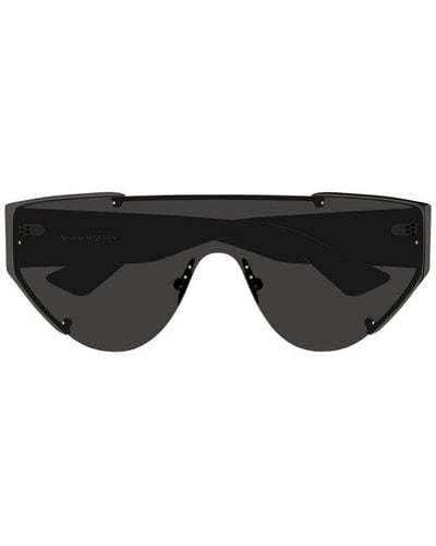 Alexander McQueen Shield Frame Sunglasses - Black