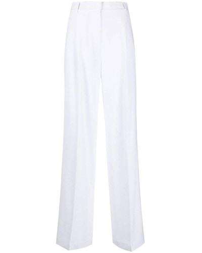 MICHAEL Michael Kors Wide Leg Tailored Trousers - White