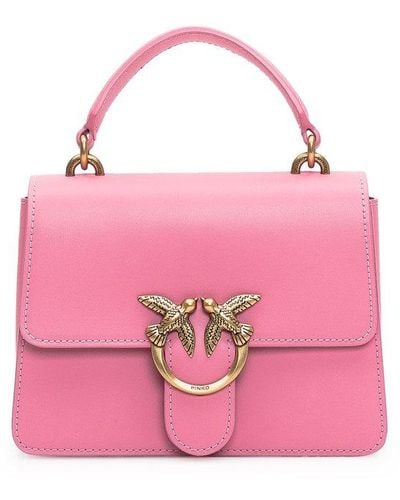 Pinko Love One Handbag - Pink