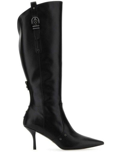 Stuart Weitzman Thigh-high Pointed-toe Boots - Black
