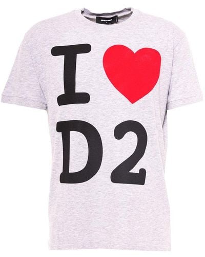 DSquared² I Love D2 Dan T-shirt - Pink