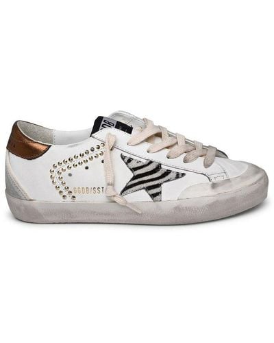 Golden Goose Zebraa Star-patch Low-top Trainers - White