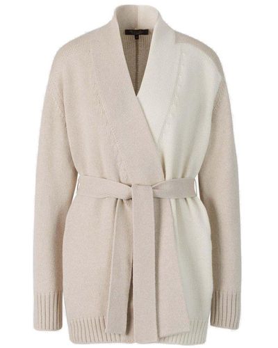 Loro Piana Cashmere Belted Cardigan - Natural