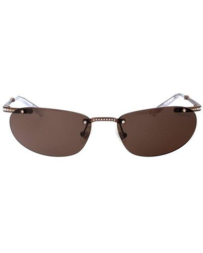 Swarovski Frameless Sunglasses - Brown