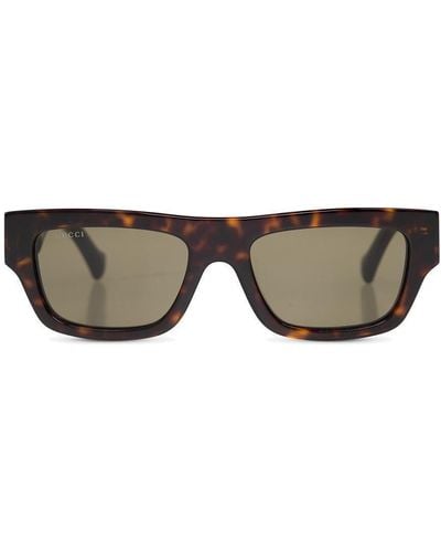Gucci Squared Frame Sunglasses - Gray