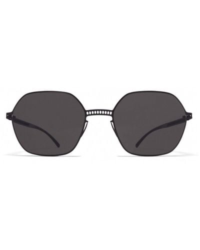 Mykita X Maison Margiela Square Frame Sunglasses - Black