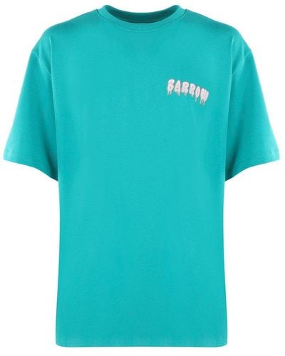 Barrow Logo-printed Crewneck T-shirt - Blue
