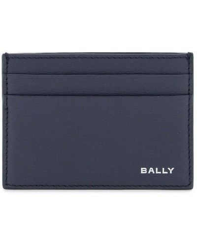 Bally Leather Crossing Cardholder - Blue