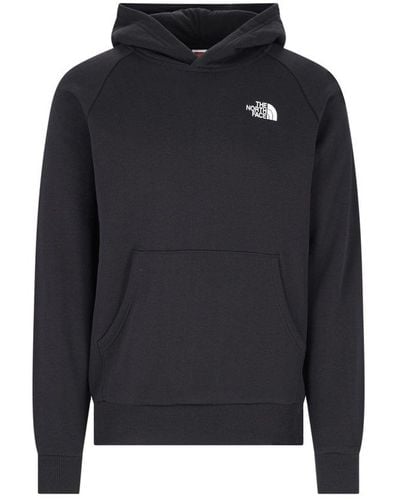 The North Face Logo-print Cotton Hoodie - Black