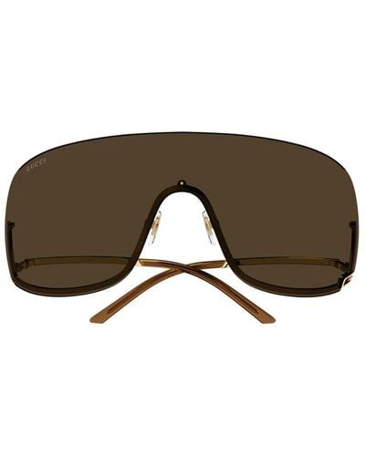 Gucci Oversized Frame Sunglasses - Brown