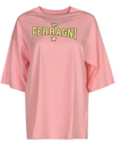 Chiara Ferragni Oversized Logo T-shirt - Pink