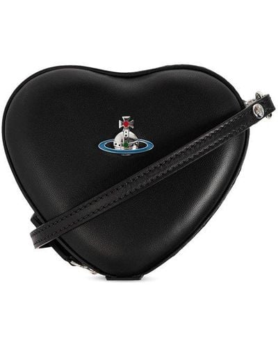 Vivienne Westwood Heart Mini Shoulder Bag - Black