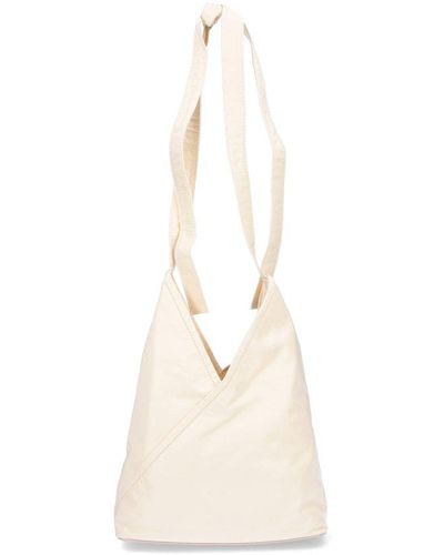 MM6 by Maison Martin Margiela Knot Detailed Tote Bag - Natural