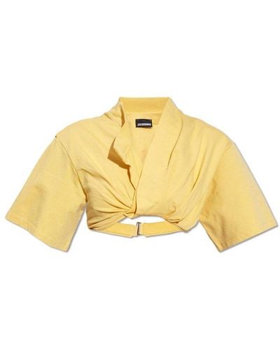 Jacquemus Cropped Top - Yellow