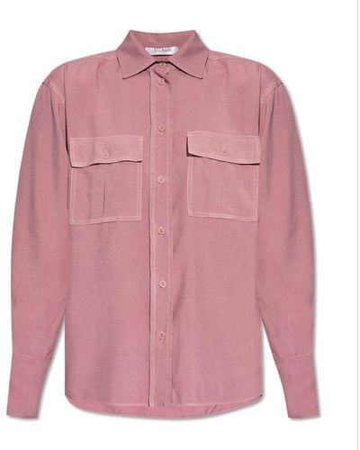 Max Mara Buttoned Long-sleeved Shirt - Pink