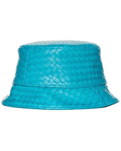 Bottega Veneta Intrecciato Bucket Hat - Blue