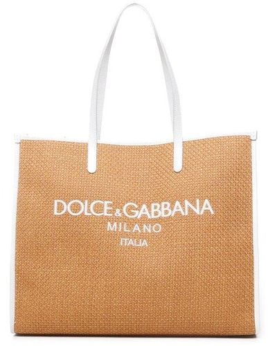 Dolce & Gabbana Large Shopping Bag - White