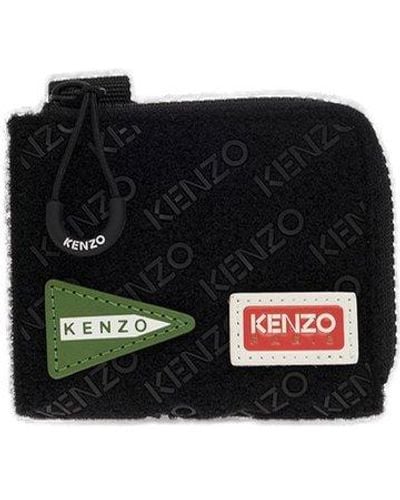 KENZO Wallet With Patches - Black
