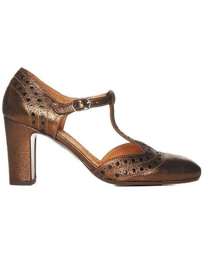 Chie Mihara Wante Almond Toe Court Shoes - Brown