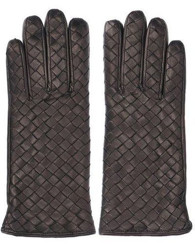 Bottega Veneta Intrecciato Gloves - Black