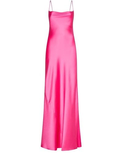 ANDAMANE Open-back Sleeveless Maxi Dress - Pink