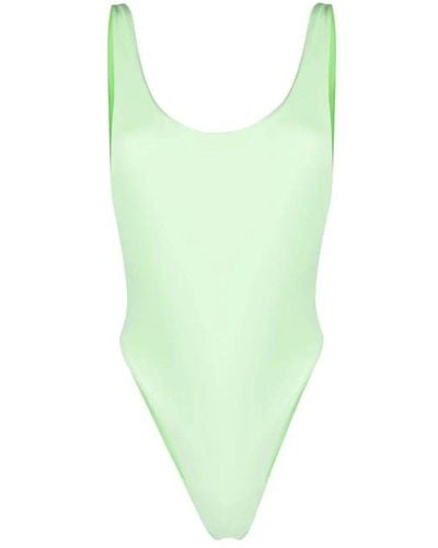 Reina Olga Funky Backless One-piece Swimsuit - Green