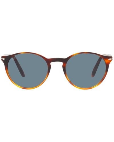 Persol Round Frame Sunglasses - Black