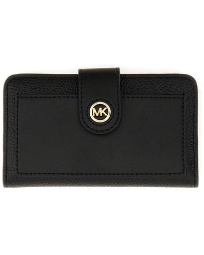 Michael Kors Wallet With Logo - Black