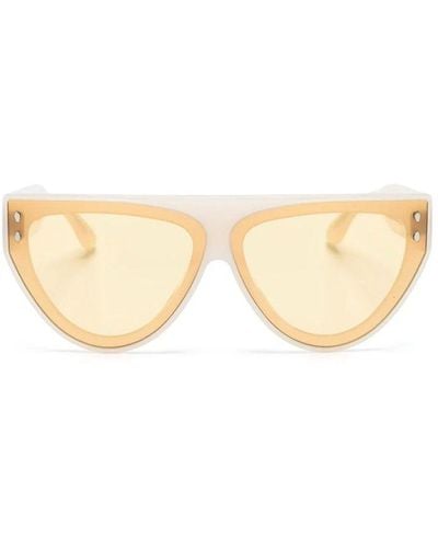 Isabel Marant Geometric-frame Sunglasses - Natural