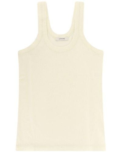 Lemaire Ribbed Sleeveless Tank Top - Yellow