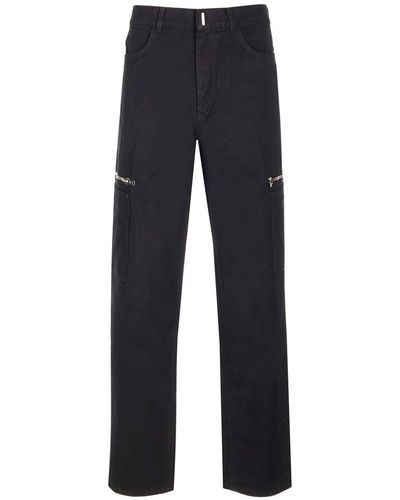 Givenchy Zip-pocket Cargo Trousers - Black