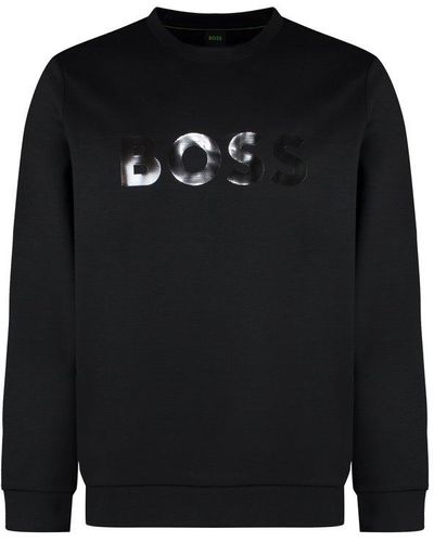 BOSS Mirror-effect Logo Sweatshirt - Black