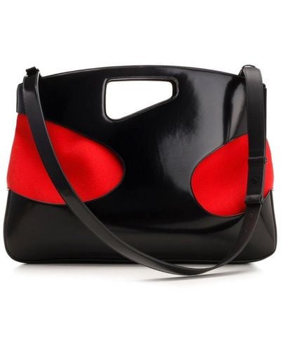 Ferragamo Cut-out Detailed Tote Bag - Red