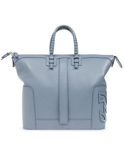 Casadei C-Style Shopper Bag - Blue