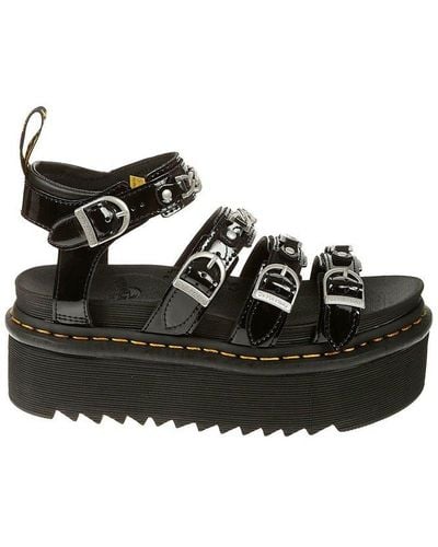 Dr. Martens Blaire Ii Quad Chain Platform Sandals - Black