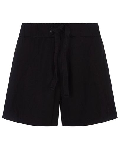 Moncler Black Viscose Shorts