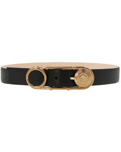 Versace Safety Pin Belts - Black