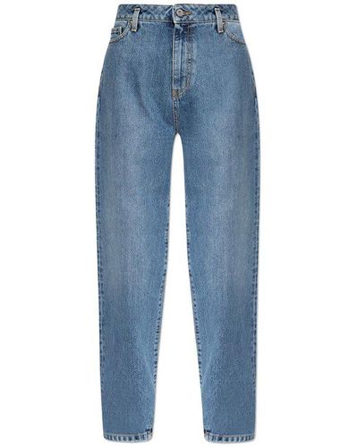 Halfboy Mid-waisted Tapered Jeans - Blue