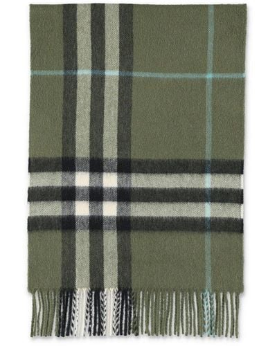 Burberry Giant Check Scarf - Green