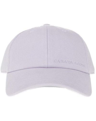 Canada Goose Logo Embroidered Baseball Cap - Purple
