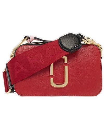 Marc Jacobs Snapshot Color-blocked Crossbody - Red