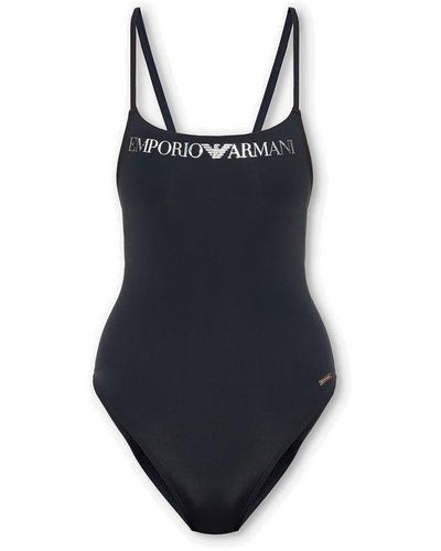 Emporio Armani 'sustainable' Collection One-piece Swimsuit - Blue