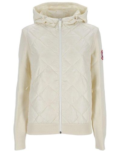 Canada Goose Hooded Quilted Jacket - White