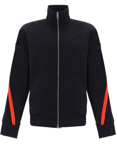 Alexander McQueen High-neck Zipped Jacket - Blue