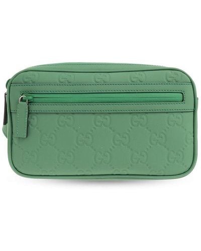 Gucci Monogrammed Belt Bag, - Green