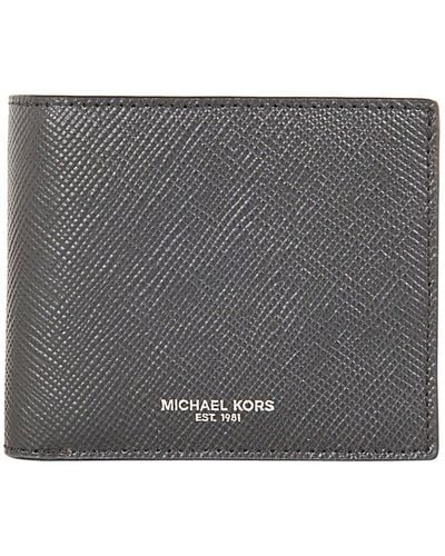 Michael Kors Black & White Logo Cooper Leather Wallet, Best Price and  Reviews